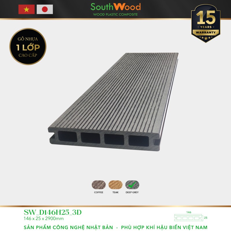 Southwood SW D146H25-3D Deep Grey
