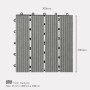 Decking tile AWood DT01-4 Darkgrey
