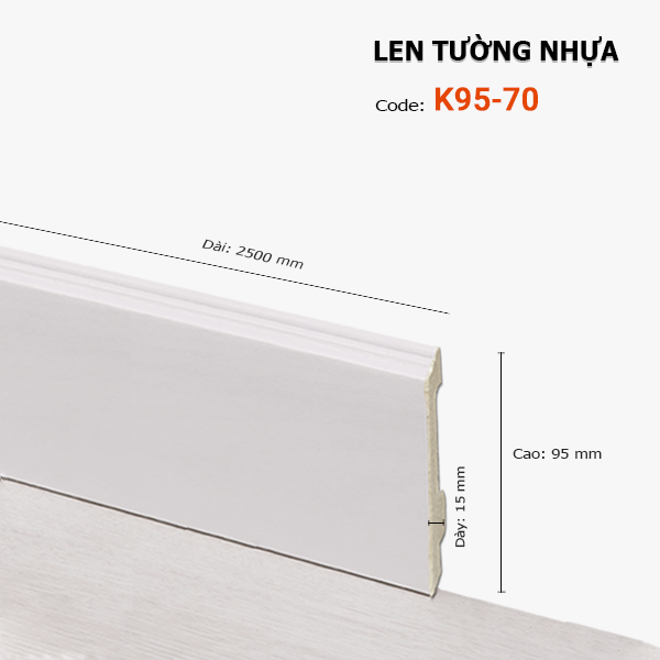Plastic skirting K95-70