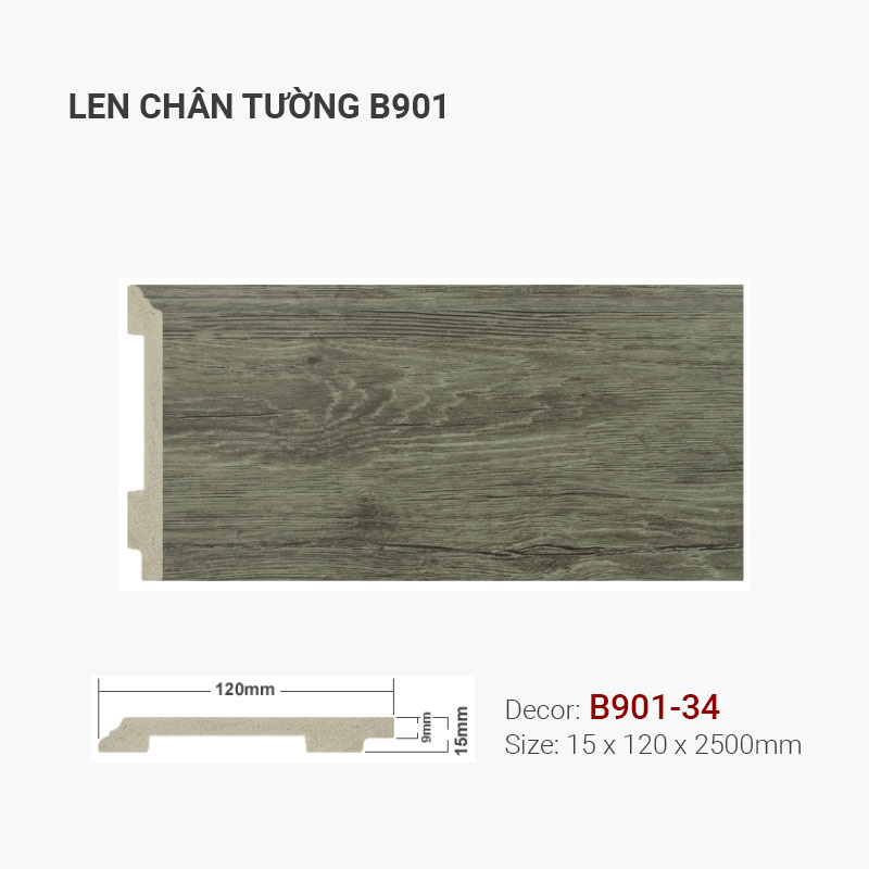 Plastic skirting B901-34