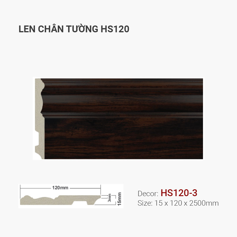 Plastic skirting HS120-3