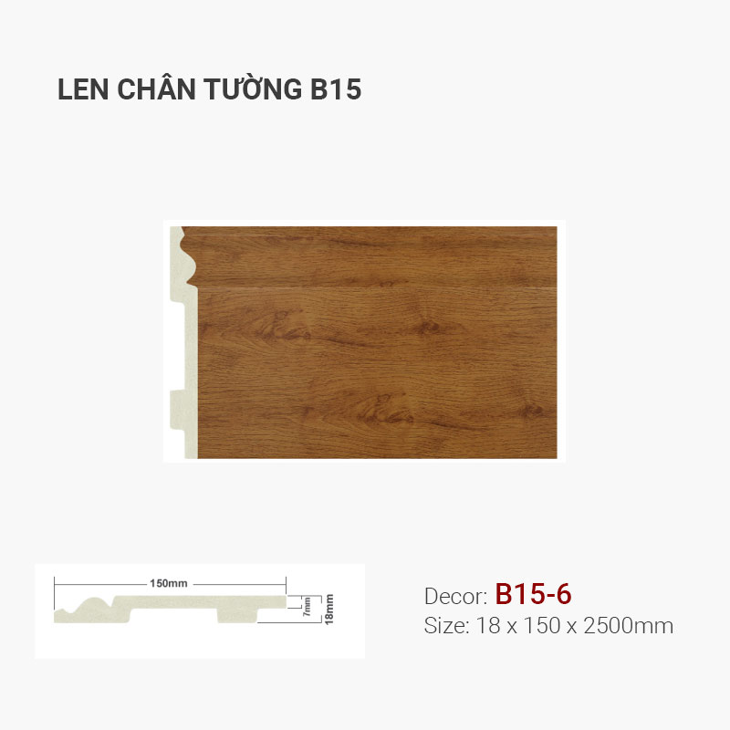 Plastic skirting B15-6