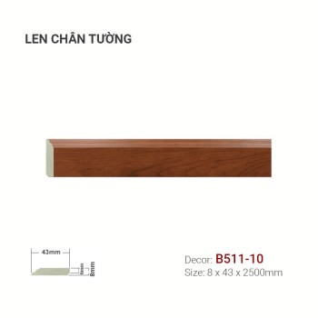 Plastic skirting B511-10