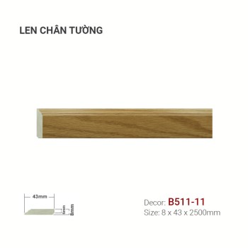 Plastic skirting B511-11