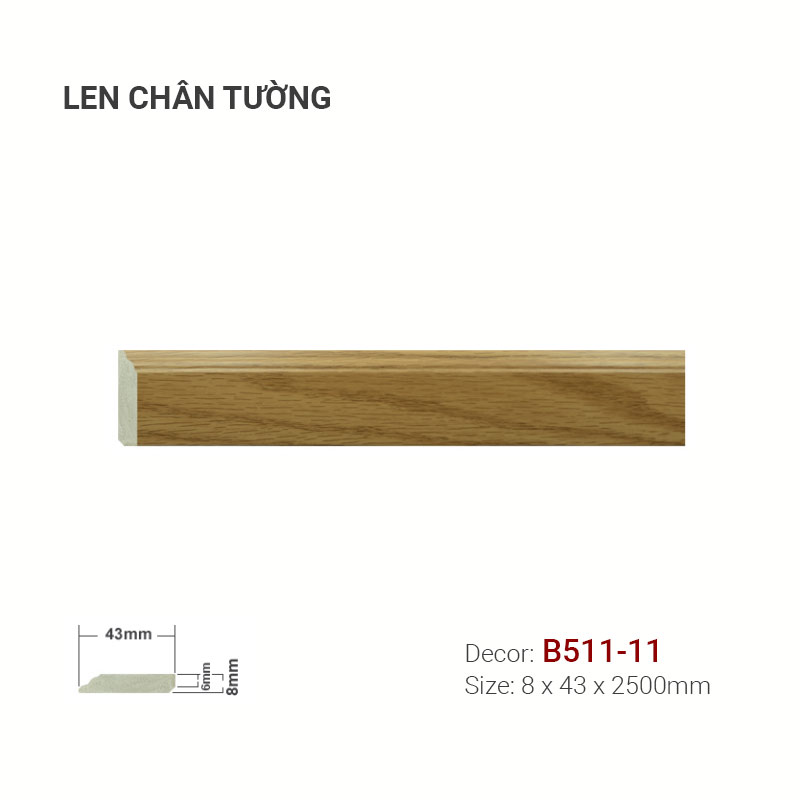 Plastic skirting B511-11