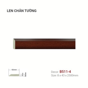 Plastic skirting B511-4
