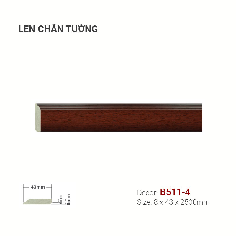 Plastic skirting B511-4