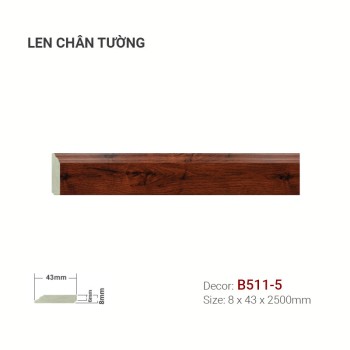 Plastic skirting B511-5