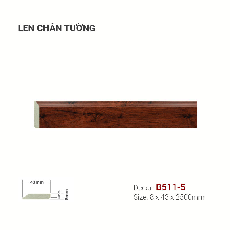 Plastic skirting B511-5