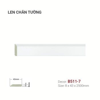 Plastic skirting B511-7