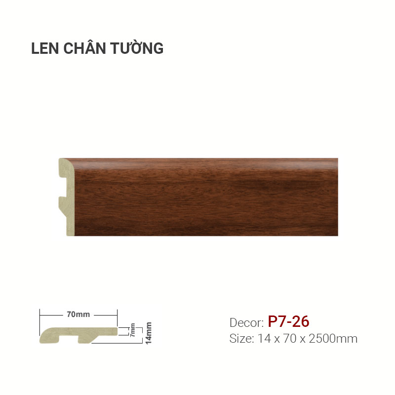 Plastic skirting P7-26