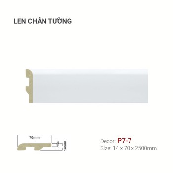 Plastic skirting P7-7