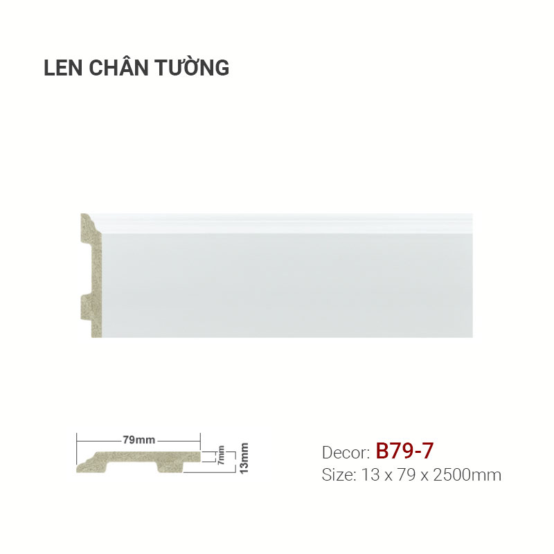Plastic skirting B79-7