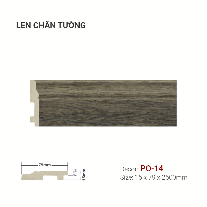 Plastic skirting PO-14