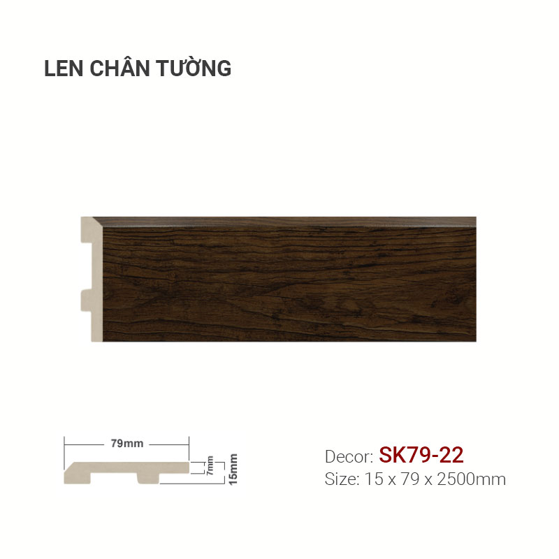 Plastic skirting SK79-22