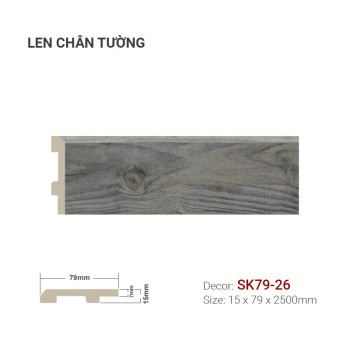 Plastic skirting SK79-26