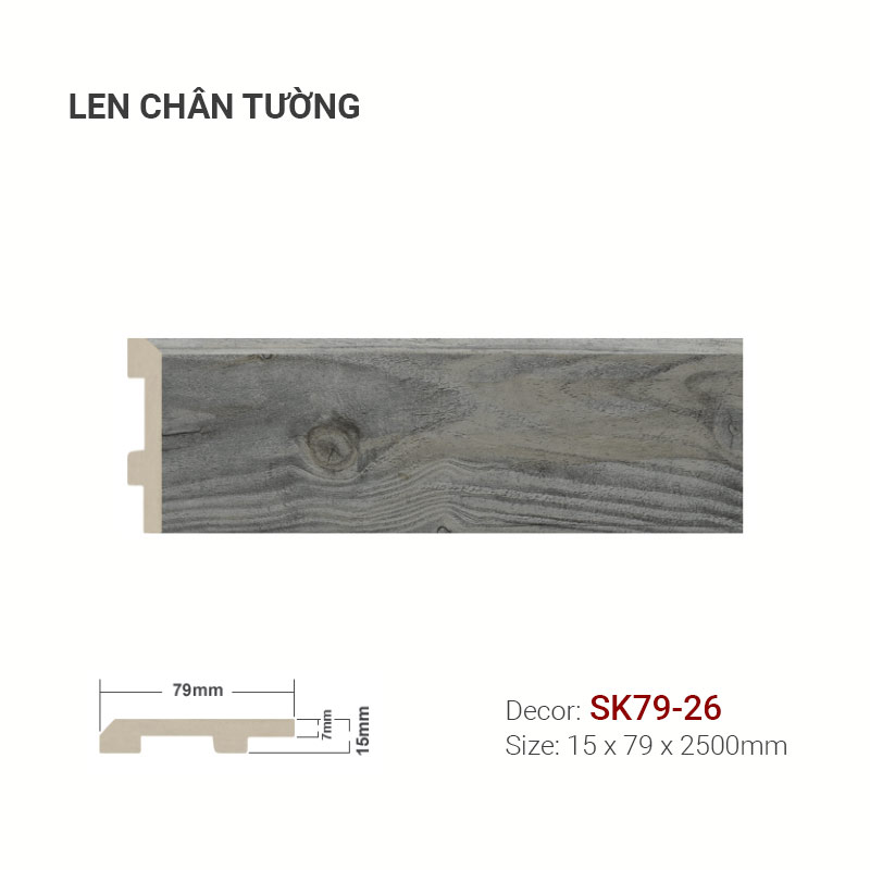 Plastic skirting SK79-26