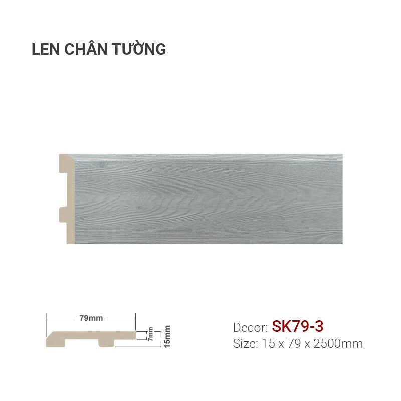 Plastic skirting SK79-3