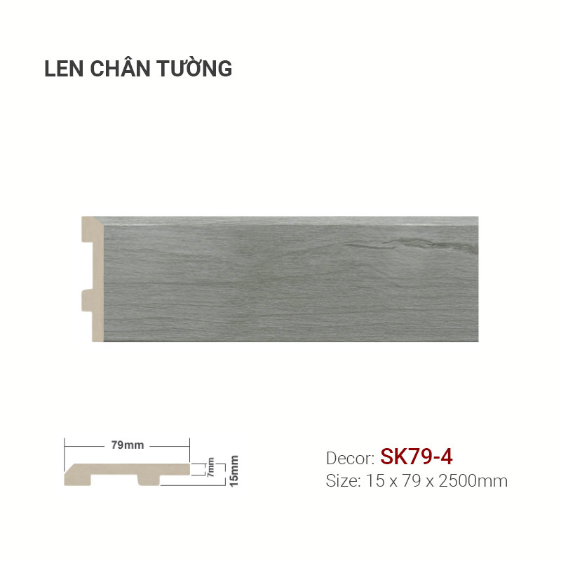 Plastic skirting SK79-4
