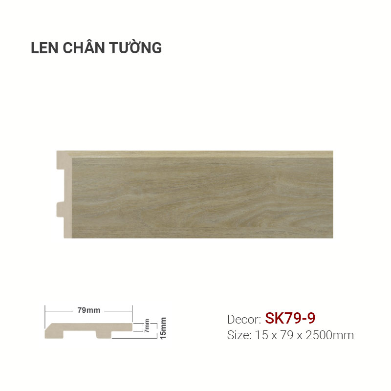 Plastic skirting SK79-9