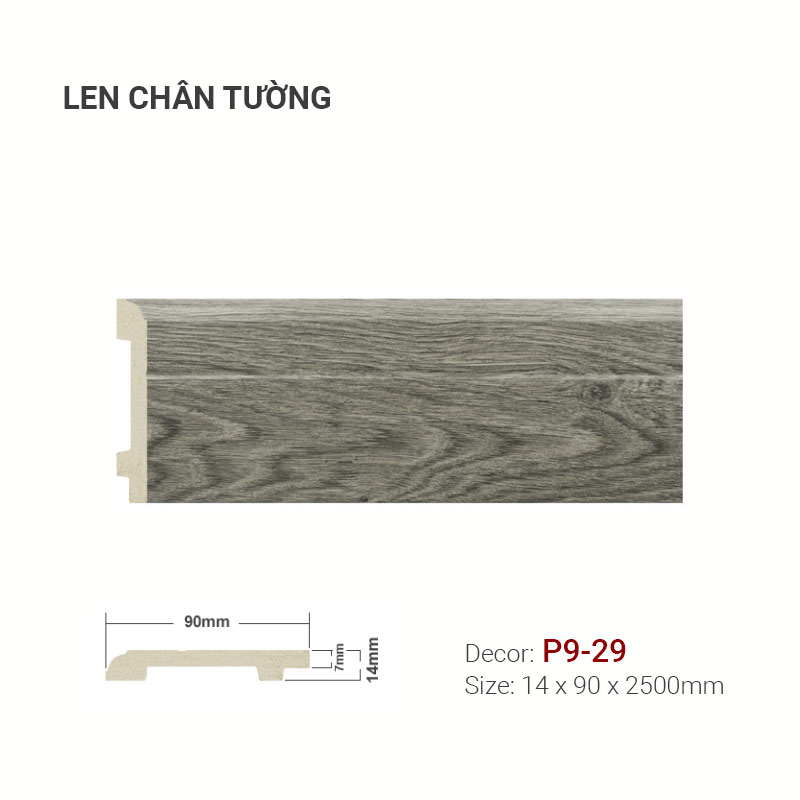 Plastic skirting P9-29