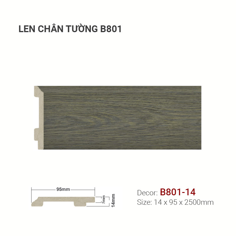 Plastic skirting B801-14