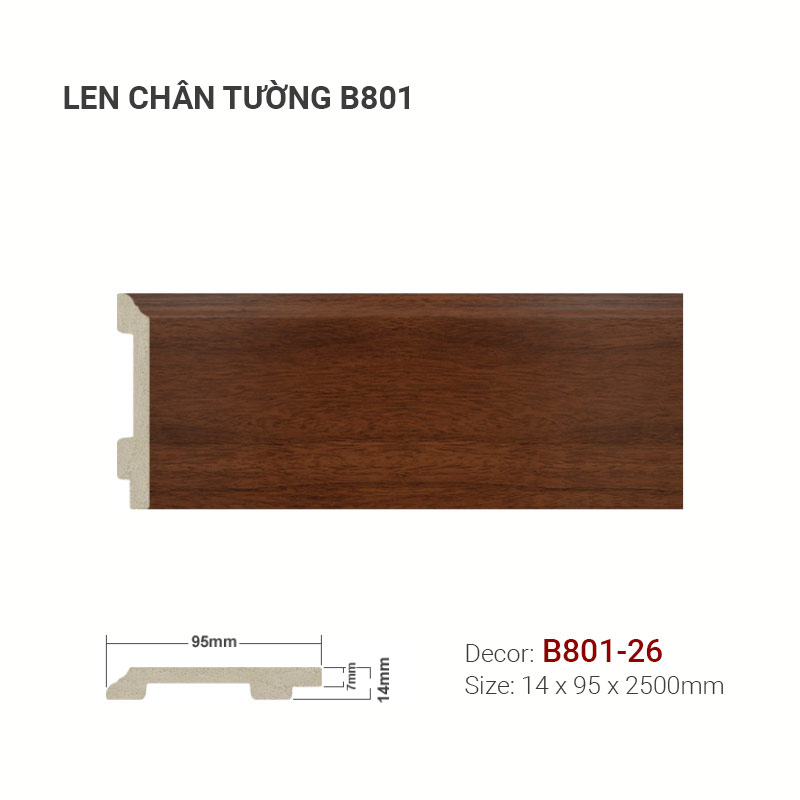 Plastic skirting B801-26