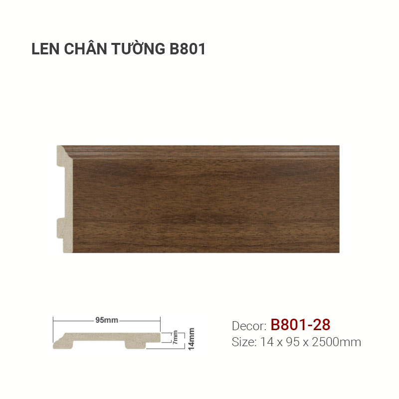 Plastic skirting B801-28