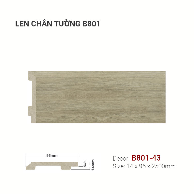 Plastic skirting B801-43