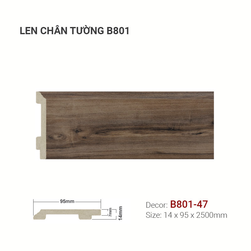 Plastic skirting B801-47