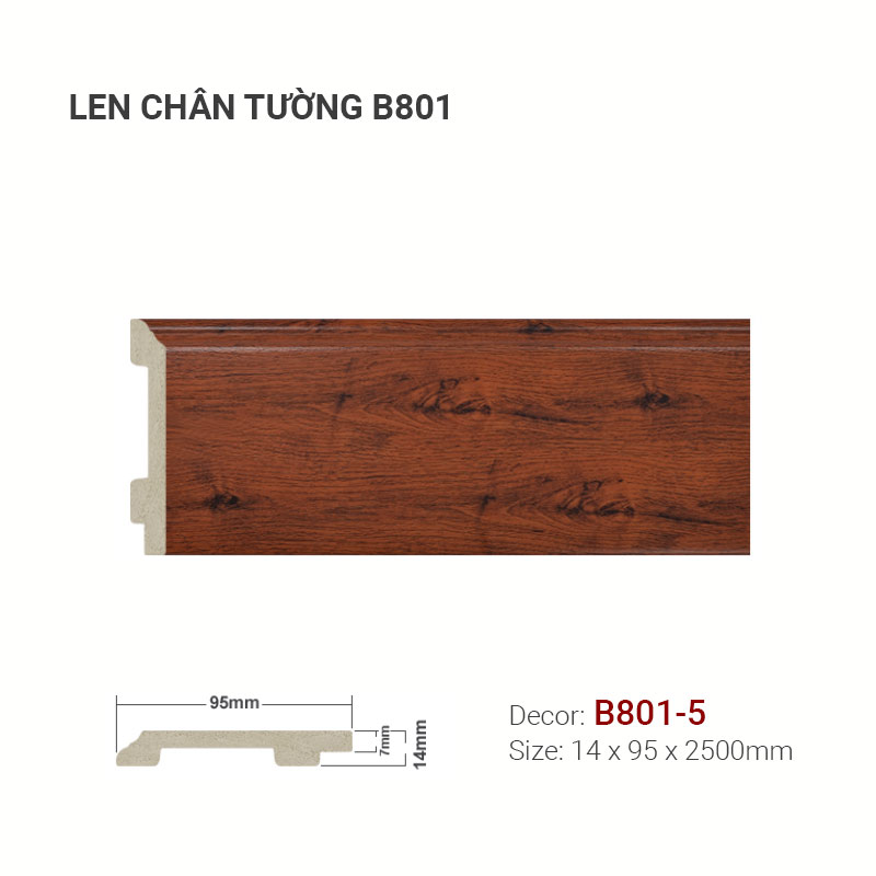 Plastic skirting B801-5