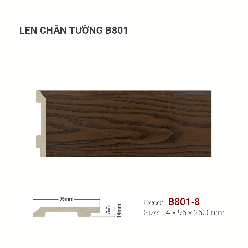 Plastic skirting B801-8