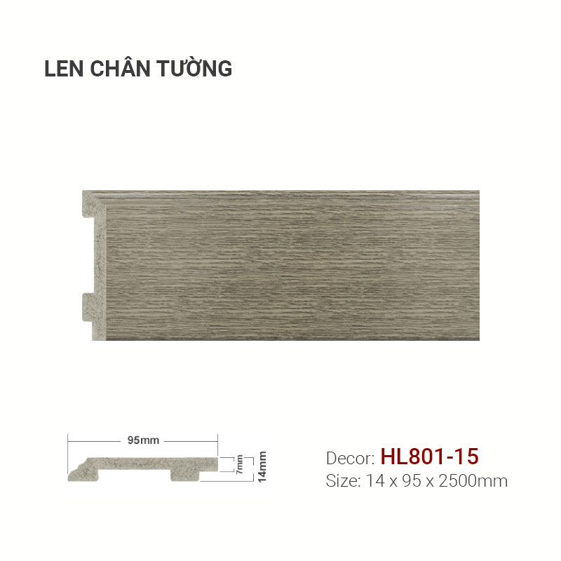 Plastic skirting HL801-15