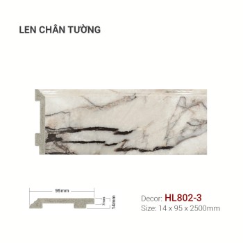 Plastic skirting HL802-3
