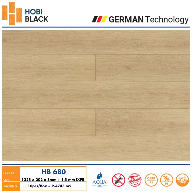 Hobi Black 8mm HB680