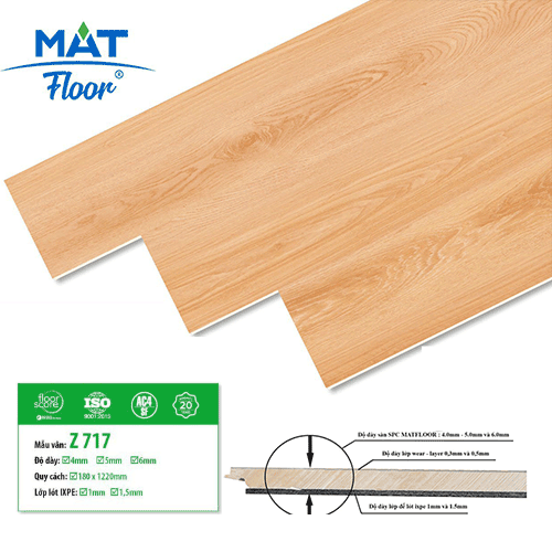 Mat Floor SPC Flooring Z717