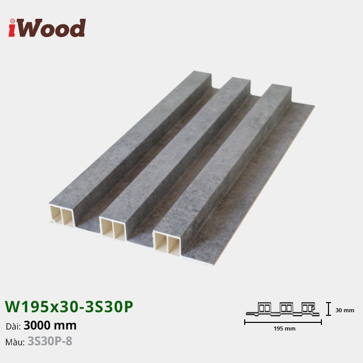 Wall panel iWood 3S30P-8