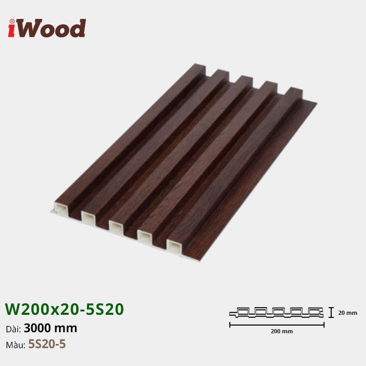 Wall panel iWood 5S20-5
