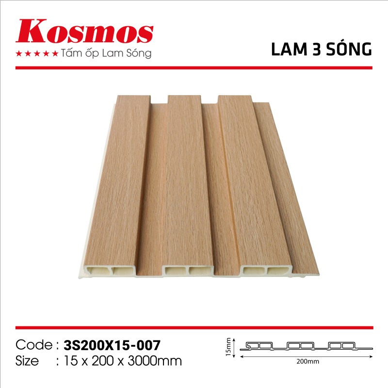Wall panel Komos 3S200X15-007